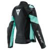 Dainese RACING 4 dámská sportovní kožená bunda černá/aqua vel.46